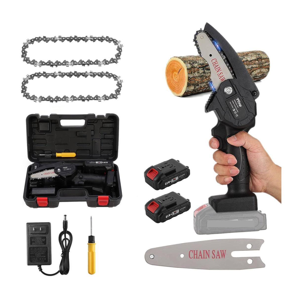 Mini Chainsaw Master Premium + 2X Baterias 48v Recargable y Regalos Exclusivos