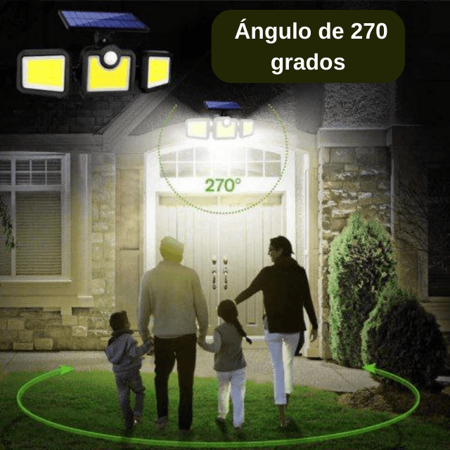 Reflector LED Solar Inteligente: ¡Seguridad, Ahorro y Eficiencia 24/7 para tu Hogar!