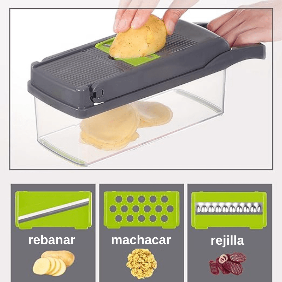 SliceExpert 8 en 1- Cortador de verduras y frutas multifuncional